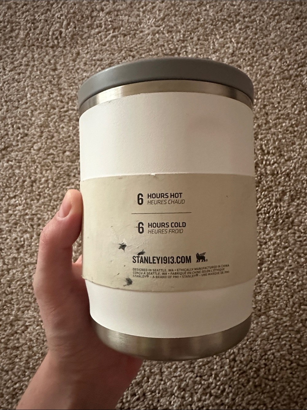 Stanley The Adventure To-Go Food Jar | 18oz | White and Silver | New With Tags - Picture 6 of 10